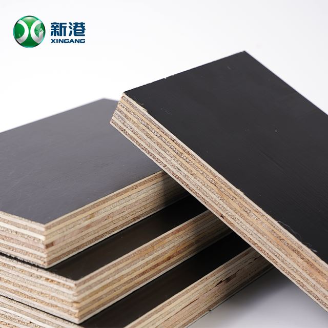 18mm Wbp Melamine Glue Black Brown Film Faced Shuttering Plywood For Construction
